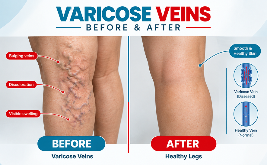 Varicose Veins before after